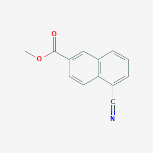 molecular formula C13H9NO2 B1505115 METHYL 5-CYANO-2-NAPHTHOATE CAS No. 91804-23-8