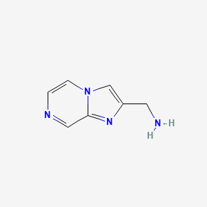 molecular formula C7H8N4 B1505117 Imidazo[1,2-a]pyrazin-2-ylmethanamine CAS No. 1019030-08-0