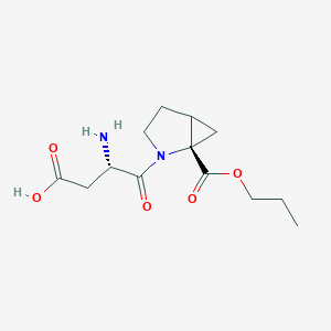 molecular formula C13H20N2O5 B150514 Aspartyl-2,3-methanoproline propyl ester CAS No. 134732-59-5