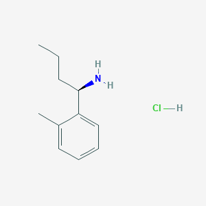 molecular formula C11H18ClN B1505152 (R)-1-(o-Tolyl)butan-1-amine hydrochloride CAS No. 698378-41-5