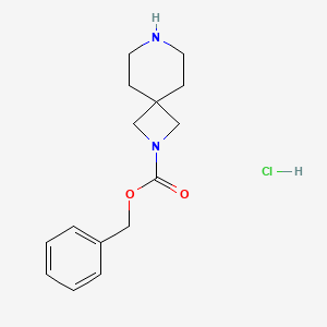 molecular formula C15H21ClN2O2 B1505164 Benzyl 2,7-diazaspiro[3.5]nonane-2-carboxylate hydrochloride CAS No. 1227381-91-0