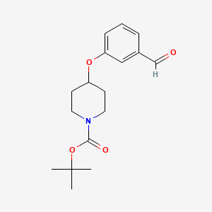 molecular formula C17H23NO4 B1505200 Tert-butyl 4-(3-formylphenoxy)piperidine-1-carboxylate CAS No. 858674-16-5