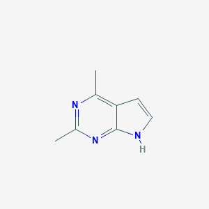 B150524 2,4-dimethyl-7H-pyrrolo[2,3-d]pyrimidine CAS No. 128266-84-2