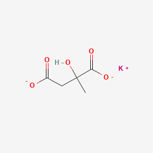 molecular formula C5H6KO5- B15052745 Potassium 2-hydroxy-2-methylbutanedioate 