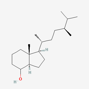 molecular formula C19H36O B15052777 (1R,3aR,7aR)-1-[(2R,5S)-5,6-dimethylheptan-2-yl]-7a-methyl-1,2,3,3a,4,5,6,7-octahydroinden-4-ol 