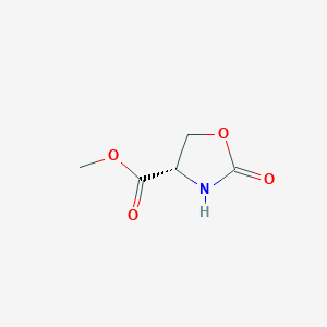 molecular formula C5H7NO4 B150529 methyl (4S)-2-oxo-1,3-oxazolidine-4-carboxylate CAS No. 132682-22-5