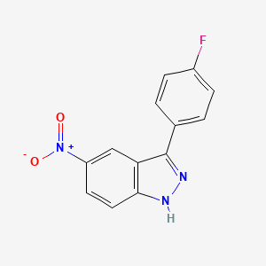 molecular formula C13H8FN3O2 B1505312 3-(4-Fluorophenyl)-5-nitro-1H-indazole CAS No. 817200-27-4
