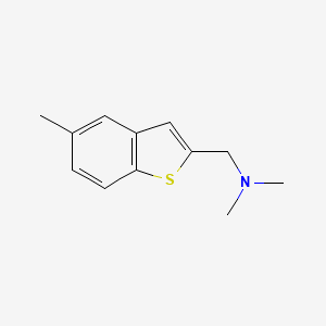 molecular formula C12H15NS B15053206 N,N-Dimethyl-1-(5-methylbenzo[b]thiophen-2-yl)methanamine 
