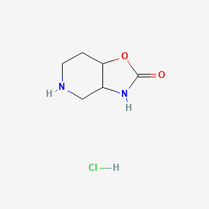 molecular formula C6H11ClN2O2 B15053526 Octahydro-[1,3]oxazolo[4,5-c]pyridin-2-one hydrochloride 