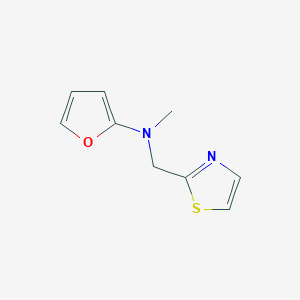 molecular formula C9H10N2OS B15053548 N-Methyl-N-(thiazol-2-ylmethyl)furan-2-amine 