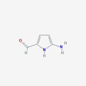 molecular formula C5H6N2O B15053584 5-Amino-1H-pyrrole-2-carbaldehyde CAS No. 57500-59-1