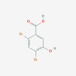 molecular formula C7H4Br2O3 B1505386 2,4-Dibromo-5-hydroxybenzoic acid CAS No. 14348-39-1
