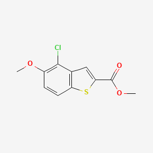 molecular formula C11H9ClO3S B15053900 Methyl 4-chloro-5-methoxybenzo[b]thiophene-2-carboxylate 