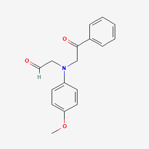 molecular formula C17H17NO3 B1505398 [(4-Methoxyphenyl)(2-oxo-2-phenylethyl)amino]acetaldehyde CAS No. 675198-83-1