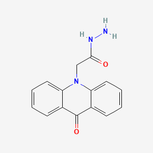 molecular formula C15H13N3O2 B15054018 2-(9-oxoacridin-10(9H)-yl)acetohydrazide 
