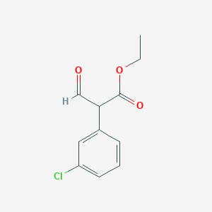 molecular formula C11H11ClO3 B1505421 Ethyl 2-(3-chlorophenyl)-3-oxopropanoate 