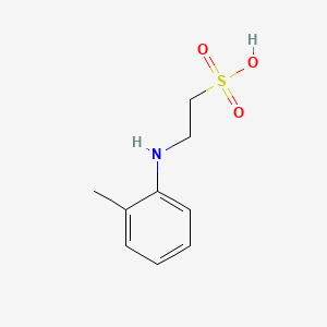 2-(2-Methylanilino)ethane-1-sulfonic acid