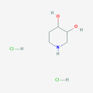 molecular formula C5H13Cl2NO2 B15054238 Piperidine-3,4-diol dihydrochloride 