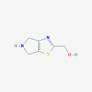molecular formula C6H8N2OS B15054251 (5,6-Dihydro-4H-pyrrolo[3,4-d]thiazol-2-yl)methanol 