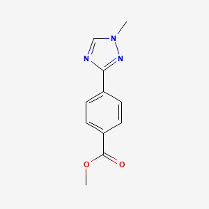 molecular formula C11H11N3O2 B15054283 Methyl 4-(1-methyl-1H-1,2,4-triazol-3-yl)benzoate 