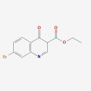 molecular formula C12H10BrNO3 B1505429 Ethyl 7-bromo-3,4-dihydro-4-oxoquinoline-3-carboxylate CAS No. 1116339-64-0