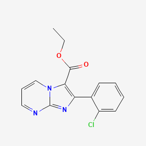 molecular formula C15H12ClN3O2 B15054390 Ethyl 2-(2-chlorophenyl)imidazo[1,2-A]pyrimidine-3-carboxylate 