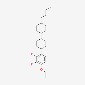 molecular formula C24H36F2O B1505448 trans,trans-4-Butyl-4'-(4-ethoxy-2,3-difluoro-phenyl)-bicyclohexyl CAS No. 473257-15-7