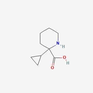 molecular formula C9H15NO2 B15054722 2-Cyclopropylpiperidine-2-carboxylic acid 