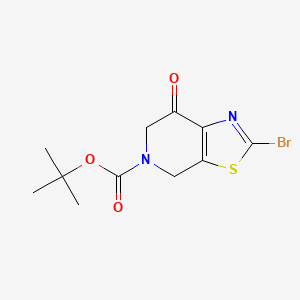 molecular formula C11H13BrN2O3S B15054950 tert-Butyl 2-bromo-7-oxo-6,7-dihydrothiazolo[5,4-c]pyridine-5(4H)-carboxylate CAS No. 1799439-20-5