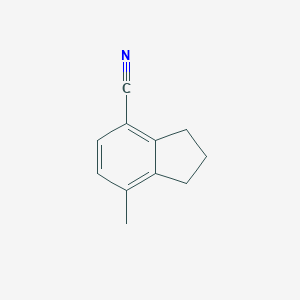 molecular formula C11H11N B015055 7-Methyl-4-indancarbonitrile CAS No. 15085-20-8