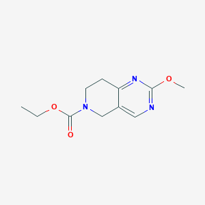 molecular formula C11H15N3O3 B15055381 Ethyl 2-methoxy-7,8-dihydropyrido[4,3-d]pyrimidine-6(5H)-carboxylate 