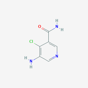 molecular formula C6H6ClN3O B15055584 5-Amino-4-chloronicotinamide 