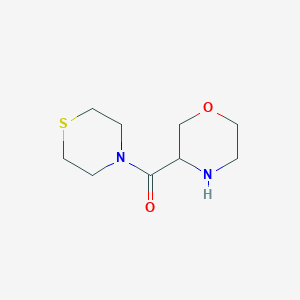 molecular formula C9H16N2O2S B15055714 Morpholin-3-yl(thiomorpholino)methanone 