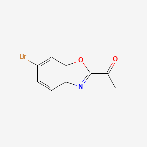 molecular formula C9H6BrNO2 B15056042 1-(6-Bromobenzo[d]oxazol-2-yl)ethanone 