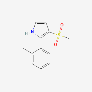 molecular formula C12H13NO2S B15056102 3-(Methylsulfonyl)-2-(o-tolyl)-1H-pyrrole 