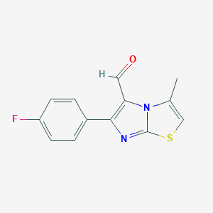 6-(4-Fluorophenyl)-3-methylimidazo[2,1-B][1,3]thiazole-5-carbaldehyde