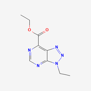 molecular formula C9H11N5O2 B15056230 Ethyl 3-ethyl-3H-[1,2,3]triazolo[4,5-D]pyrimidine-7-carboxylate 