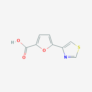 molecular formula C8H5NO3S B15056238 5-(Thiazol-4-yl)furan-2-carboxylic acid 