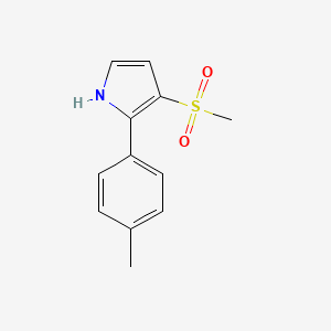 molecular formula C12H13NO2S B15056464 3-(Methylsulfonyl)-2-(p-tolyl)-1H-pyrrole 
