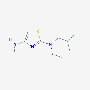 molecular formula C9H17N3S B15056584 N2-Ethyl-N2-isobutylthiazole-2,4-diamine CAS No. 1365939-37-2