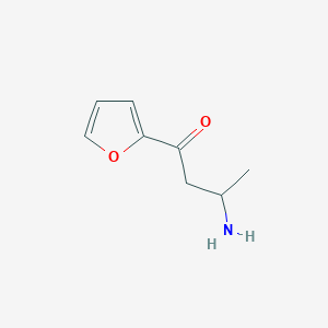 molecular formula C8H11NO2 B15056589 3-Amino-1-(furan-2-yl)butan-1-one 