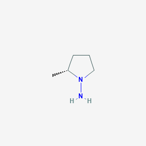 molecular formula C5H12N2 B150566 (2R)-2-Methylpyrrolidin-1-amine CAS No. 135324-43-5