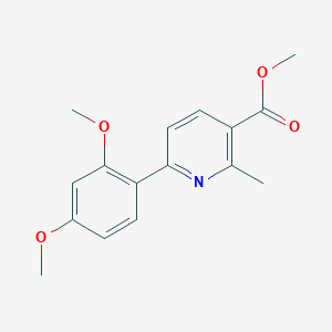 molecular formula C16H17NO4 B15056627 Methyl 6-(2,4-dimethoxyphenyl)-2-methylnicotinate 
