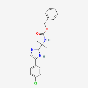 molecular formula C20H20ClN3O2 B15056647 Benzyl (2-(4-(4-chlorophenyl)-1H-imidazol-2-YL)propan-2-YL)carbamate CAS No. 1416438-44-2