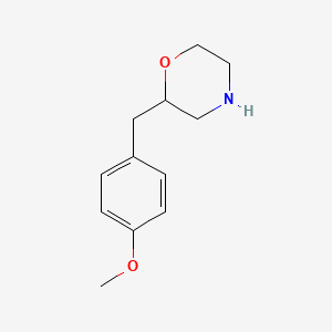 molecular formula C12H17NO2 B15056666 2-(4-Methoxybenzyl)morpholine 