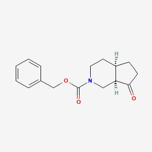 molecular formula C16H19NO3 B15056772 Benzylcis-7-oxooctahydro-2H-cyclopenta[c]pyridine-2-carboxylate 