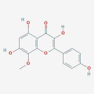molecular formula C16H12O7 B150568 8-Methoxykaempferol CAS No. 571-74-4