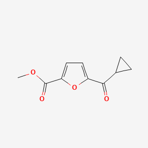 molecular formula C10H10O4 B15056872 Methyl 5-(cyclopropanecarbonyl)furan-2-carboxylate 