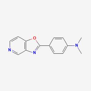 molecular formula C14H13N3O B15057173 N,N-Dimethyl-4-(oxazolo[4,5-c]pyridin-2-yl)aniline 