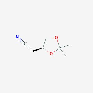 molecular formula C7H11NO2 B150572 (S)-2,2-dimethyl-1,3-dioxolane-4-acetonitrile CAS No. 131724-43-1